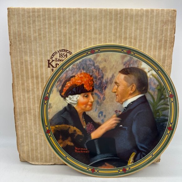 1987 Knowles Norman Rockwell Plate Love's Reward 8.5" Bradex 84-R70-7.8 - Picture 1 of 5